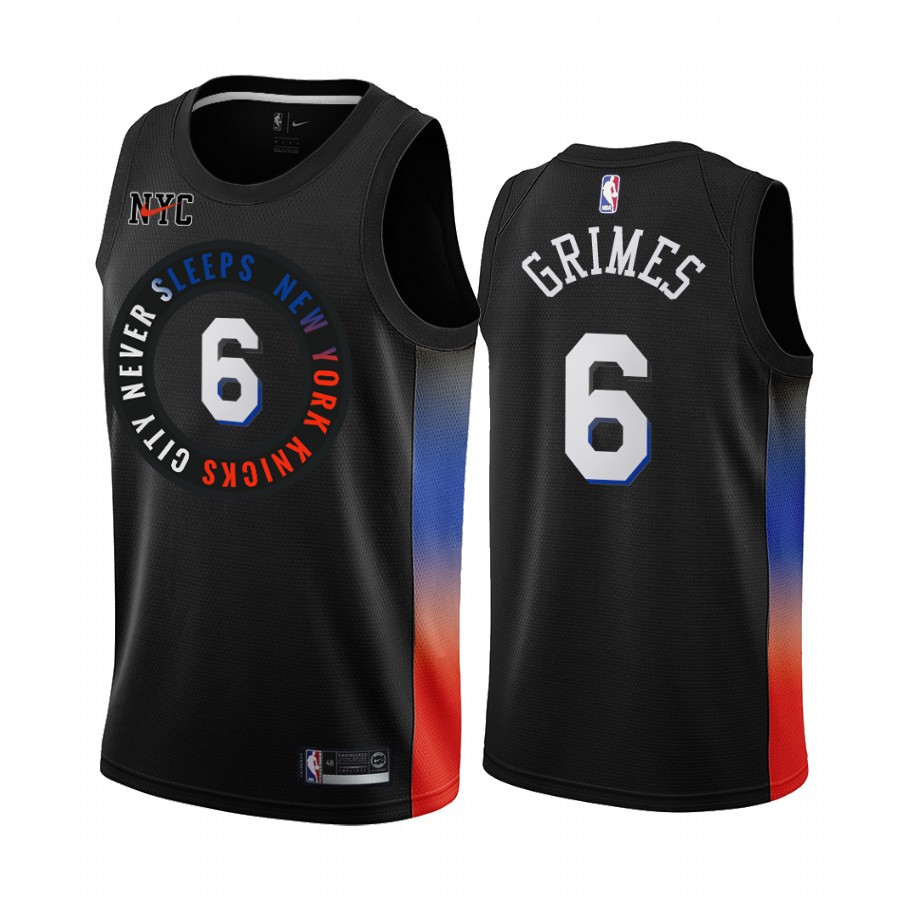 New York Knicks Quentin Grimes Draft #6 City Edition Jersey Black