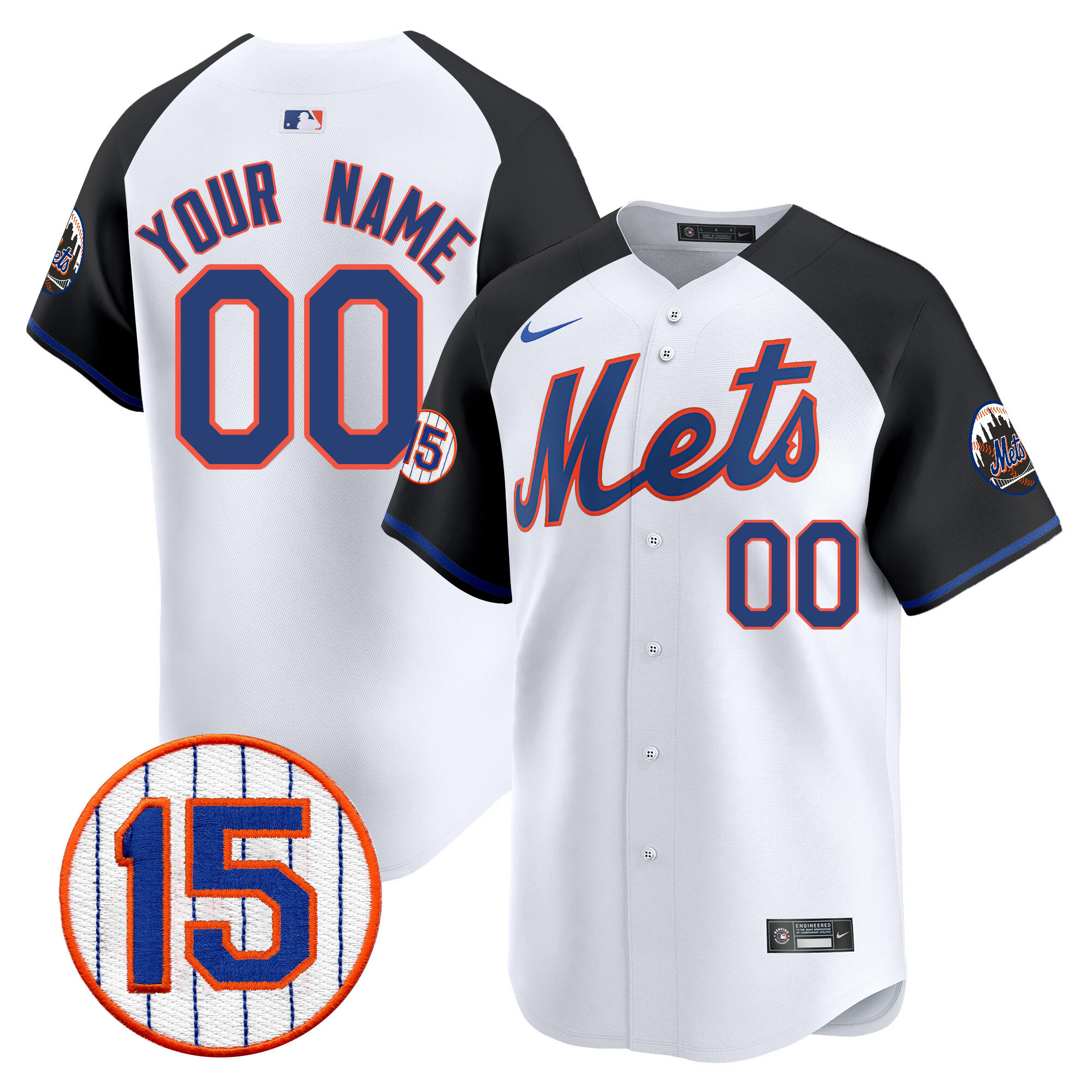 New York Mets Jerry Grote Patch Vapor Premier Limited Custom Alternate Jersey