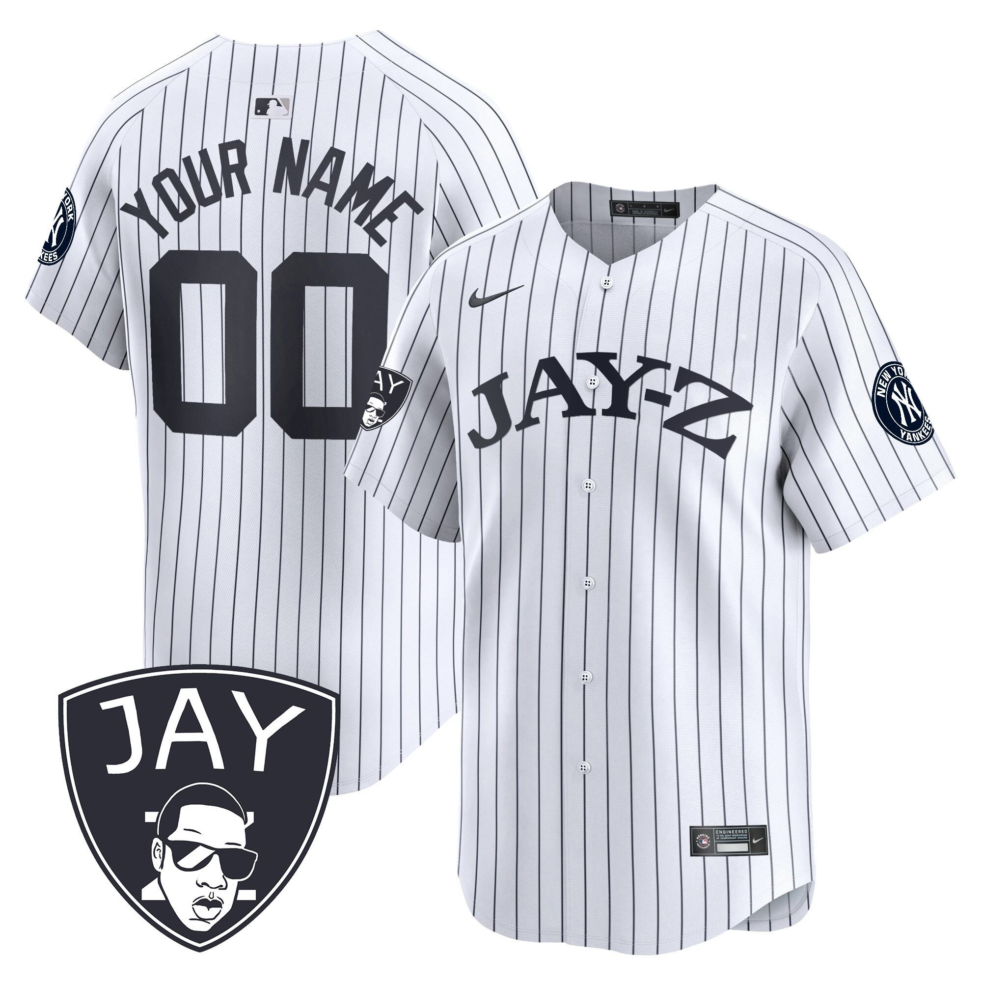 New York Yankees Jay-Z Vapor Premier Limited Custom White Jersey