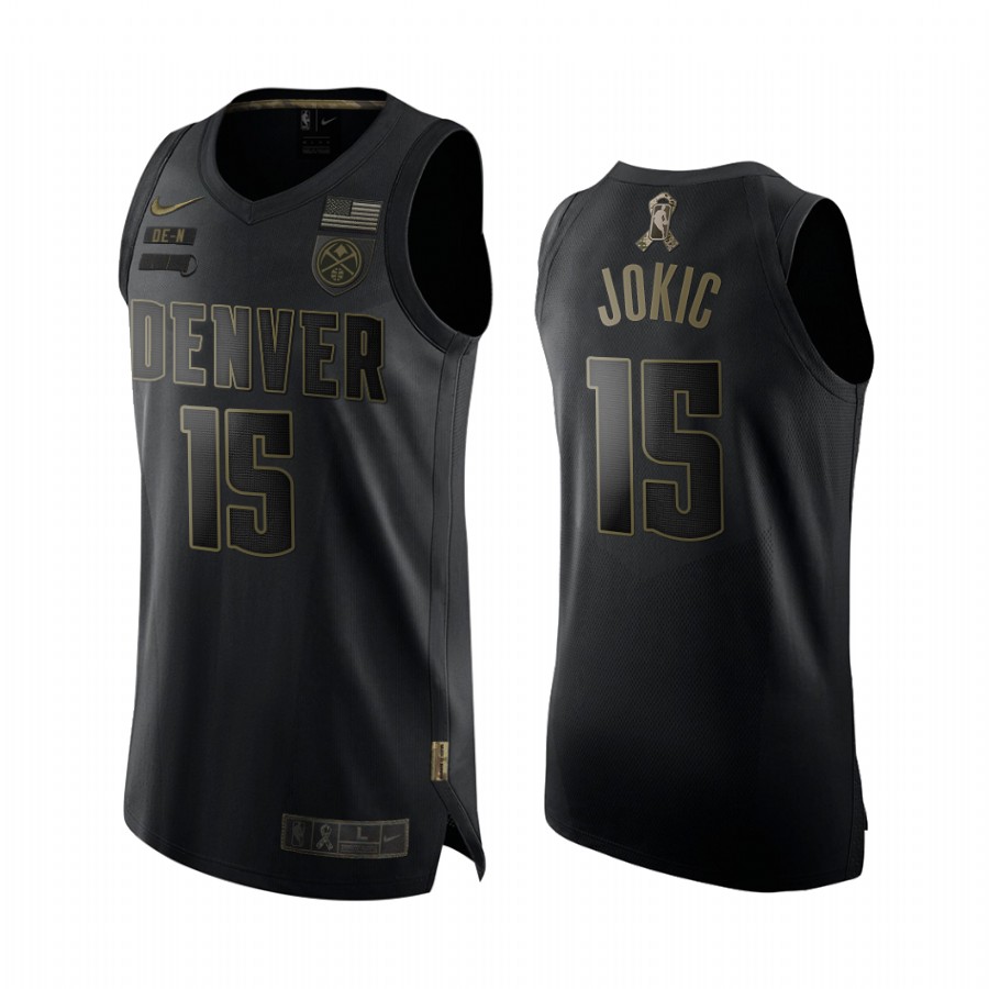 Nikola Jokic Denver Nuggets Salute To Service Black Jersey