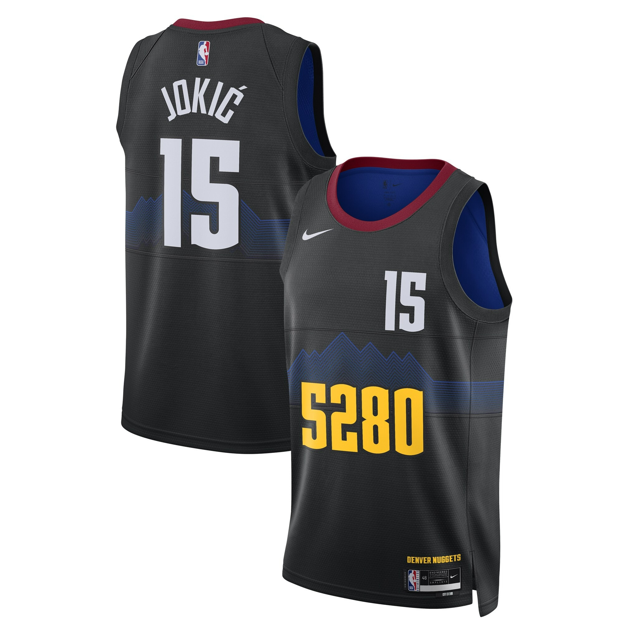 Nikola Jokic Denver Nuggets  Swingman City Edition Black Jersey - All Stitched
