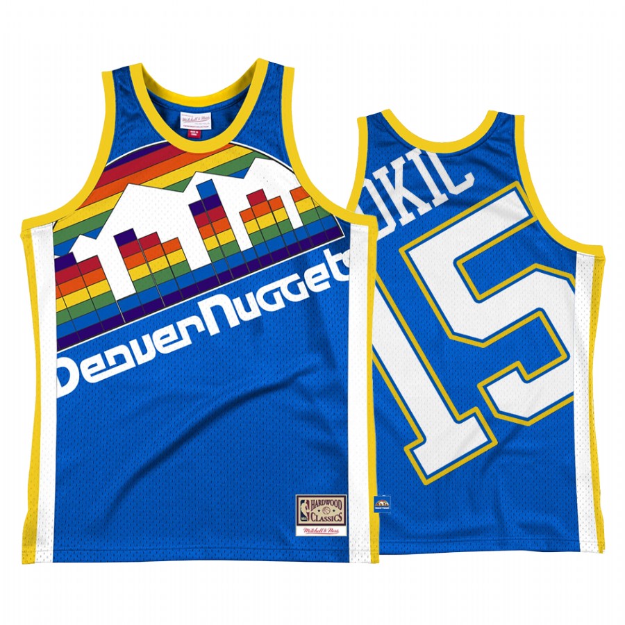 Nikola Jokic Denver Nuggets Throwback Royal Big Face2.0 Men Jersey