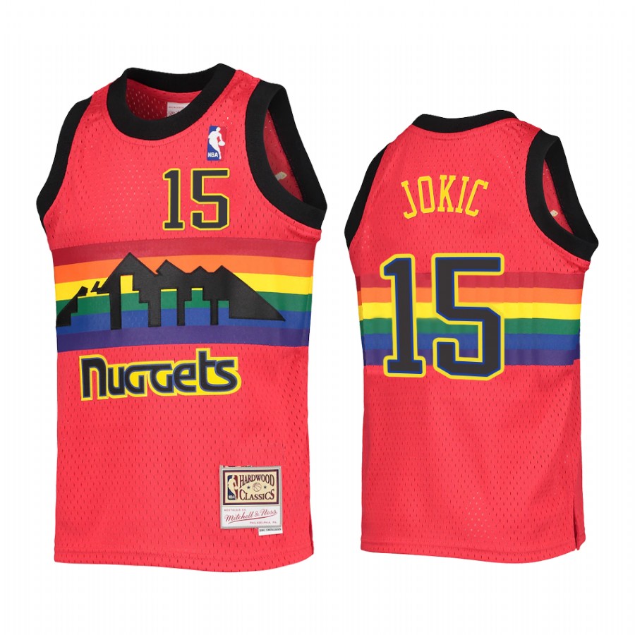 Nikola Jokic Denver Nuggets Youth Red Reload Jersey Throwback
