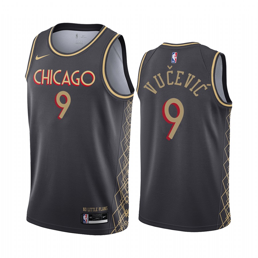 Nikola Vucevic Chicago Bulls Black City Edition Trade Jersey