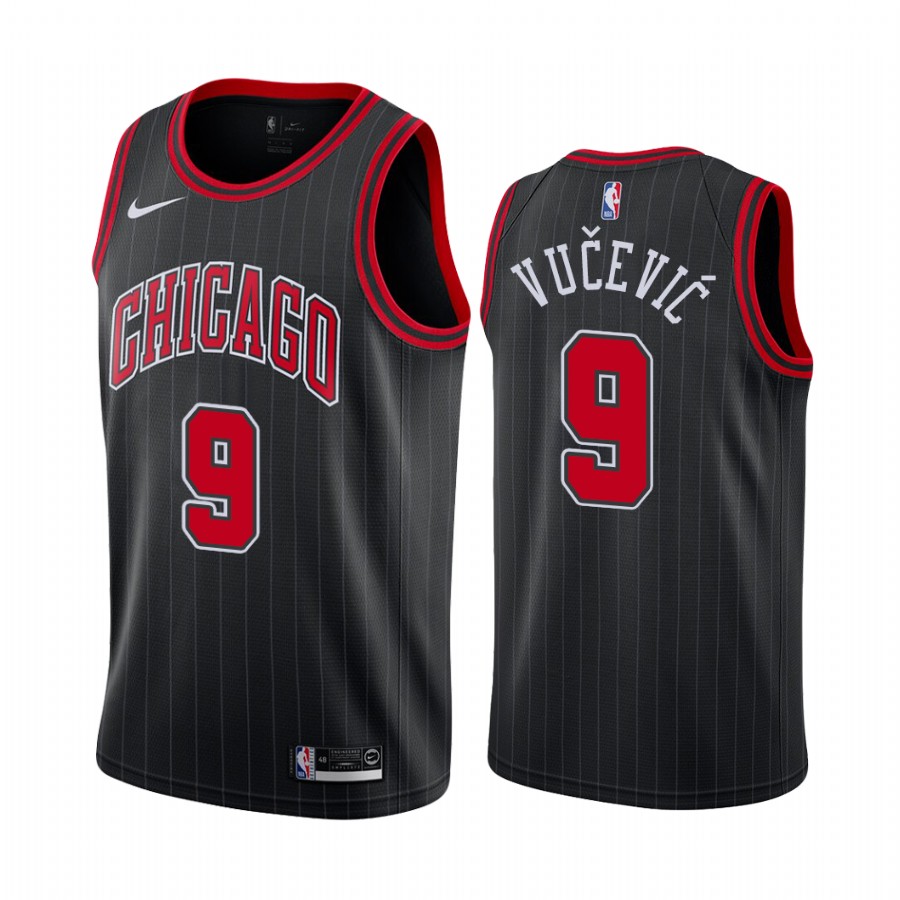 Nikola Vucevic Chicago Bulls Black Statement Edition Trade Jersey