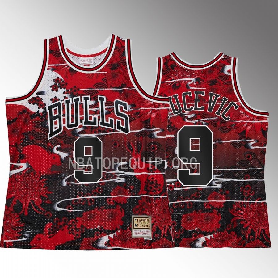 Nikola Vucevic Lunar Year of the Rabbit Chicago Bulls Red Jersey Asian Heritage