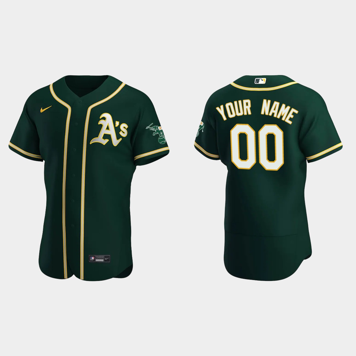 Oakland Athletics Custom Alternate Jersey - Green