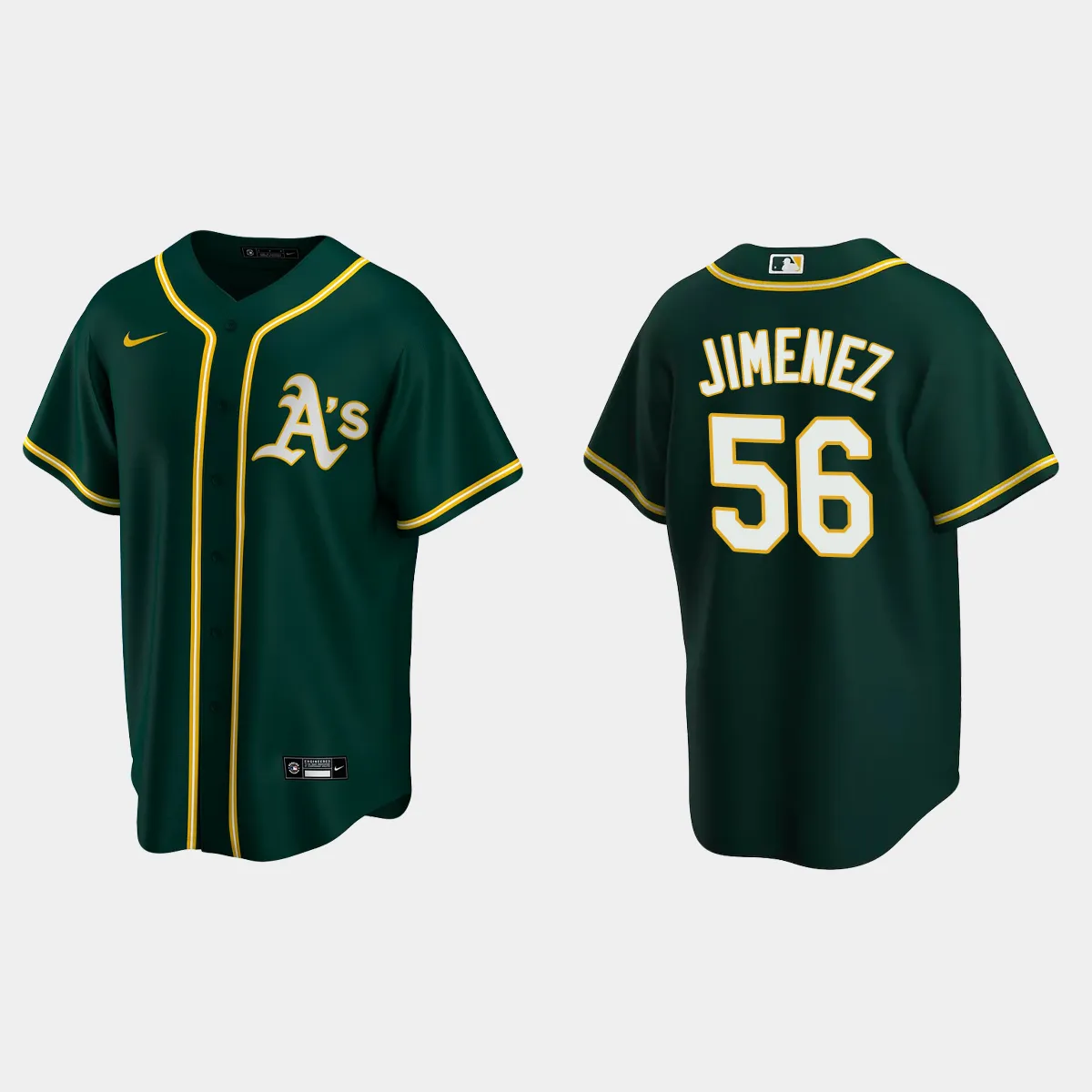 Oakland Athletics Dany Jimenez Alternate Jersey - Green