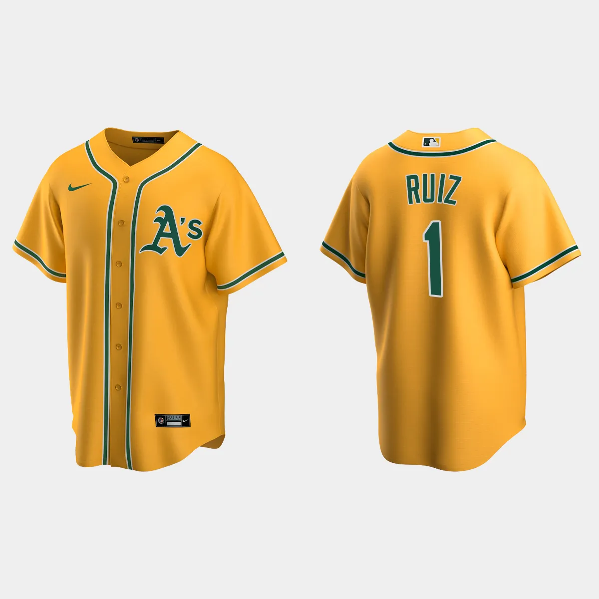 Oakland Athletics Esteury Ruiz Alternate Jersey - Gold