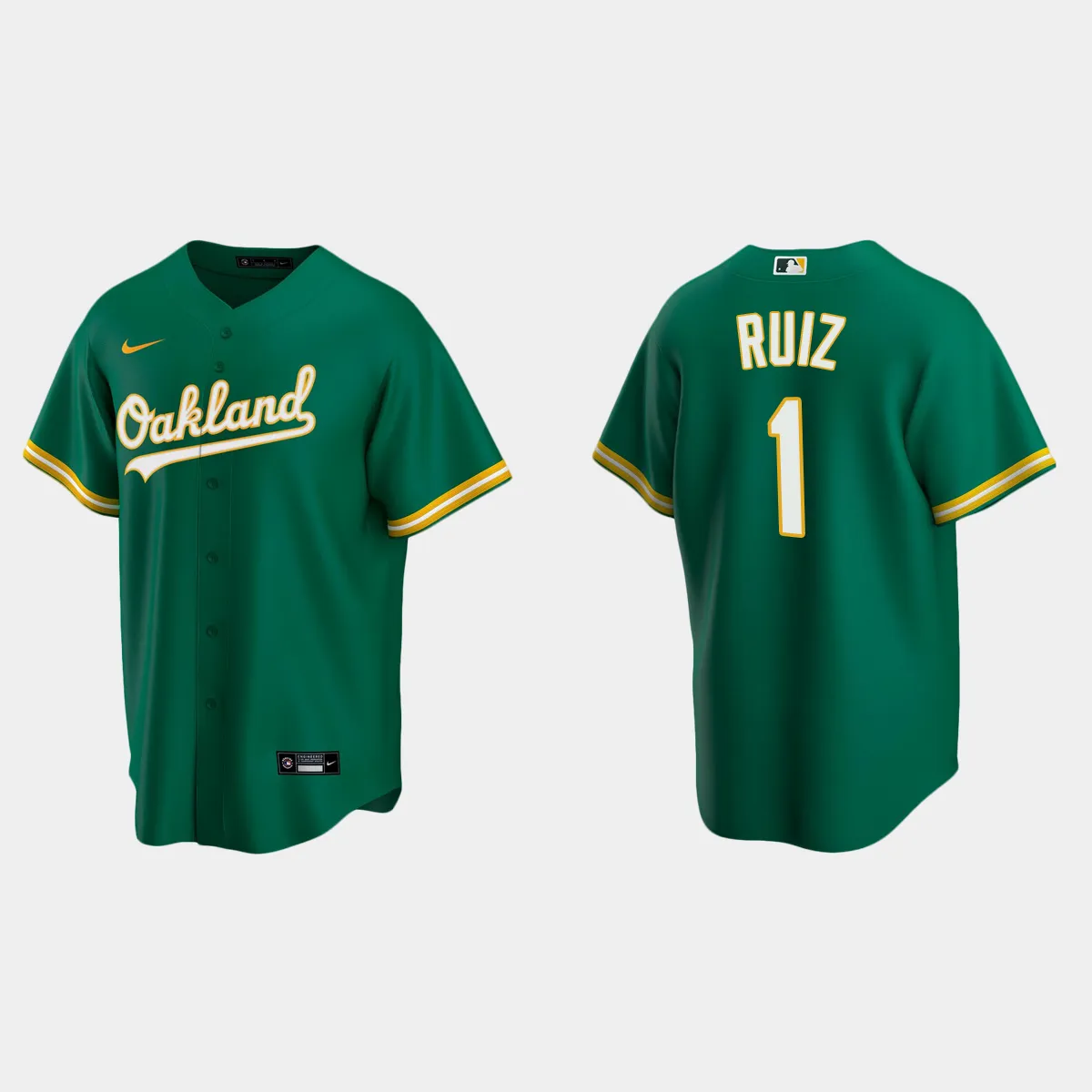 Oakland Athletics Esteury Ruiz Alternate Jersey - Kelly Green
