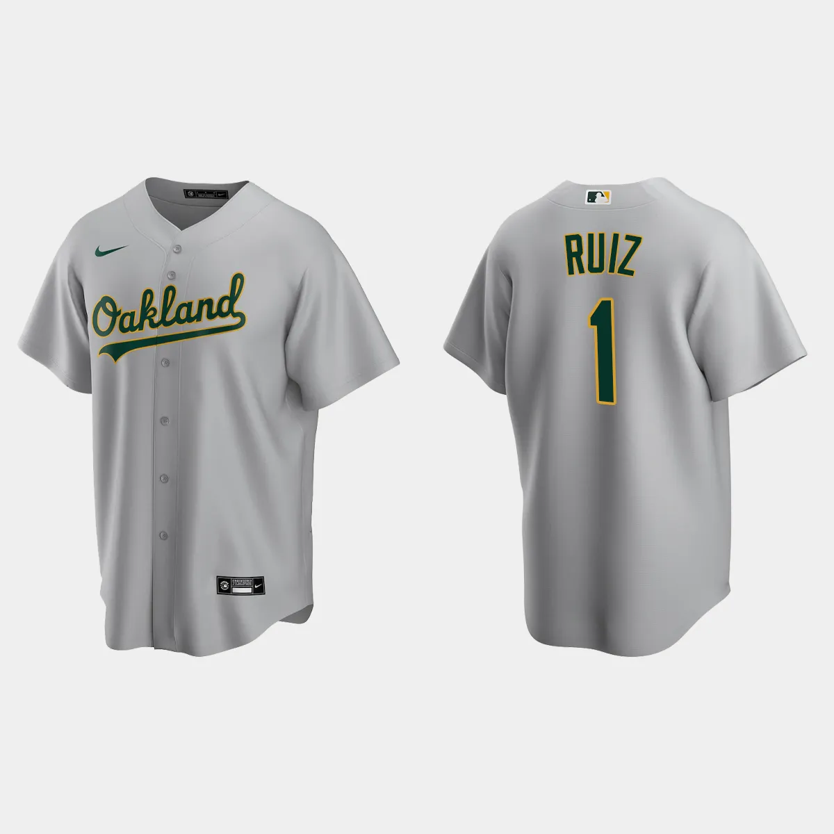 Oakland Athletics Esteury Ruiz Road Jersey - Gray