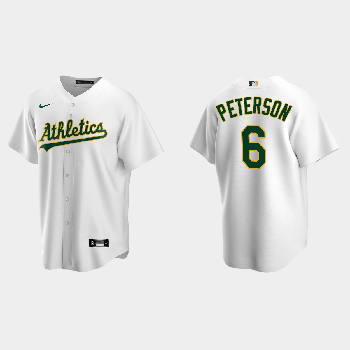 Oakland Athletics Jace Peterson Home Jersey - White