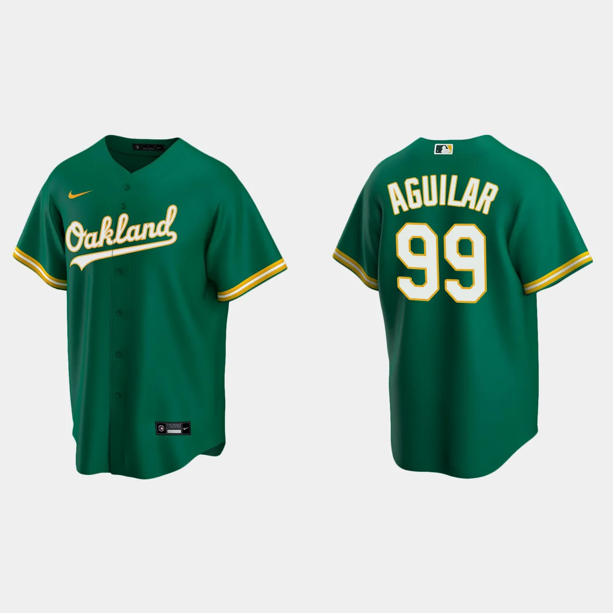 Oakland Athletics Jesus Aguilar Alternate Jersey - Kelly Green