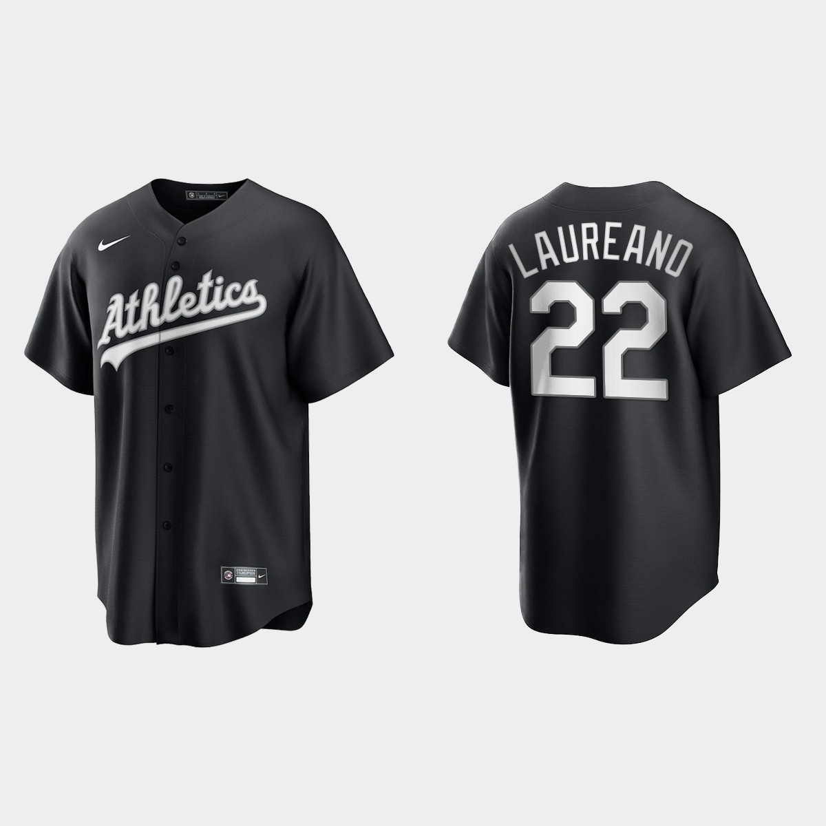 Oakland Athletics Ramon Laureano All Black Fashion Jersey - Black White