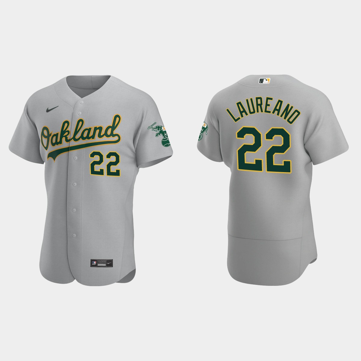 Oakland Athletics Ramon Laureano #22 Gray Road Jersey