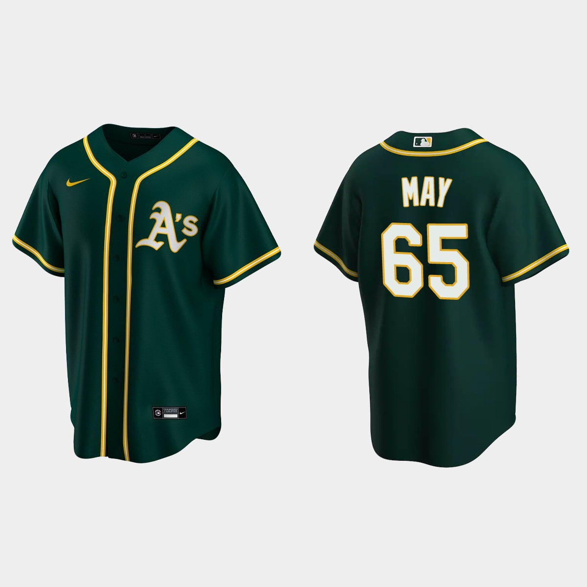 Oakland Athletics Trevor May Alternate Jersey - Green