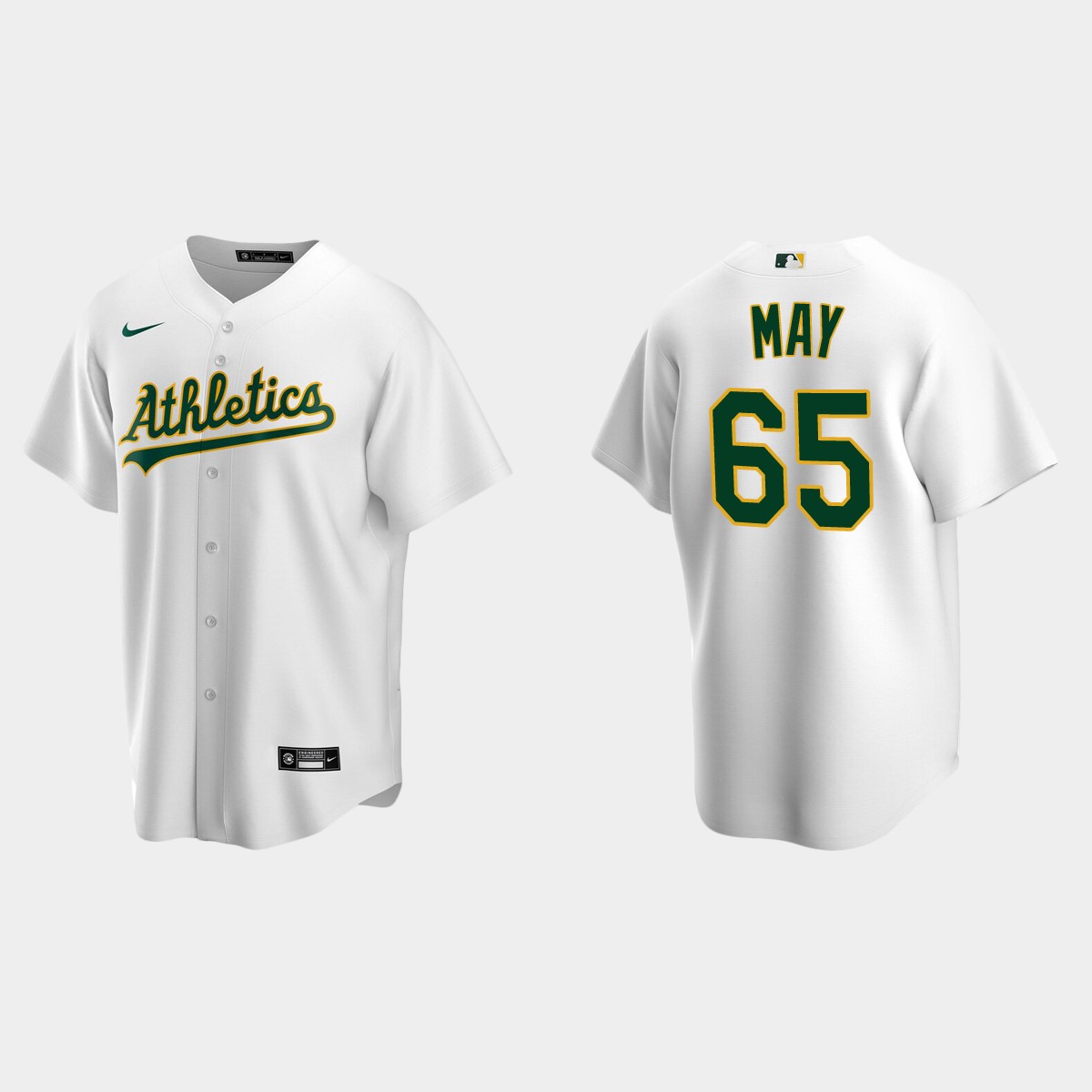 Oakland Athletics Trevor May Home Jersey - White