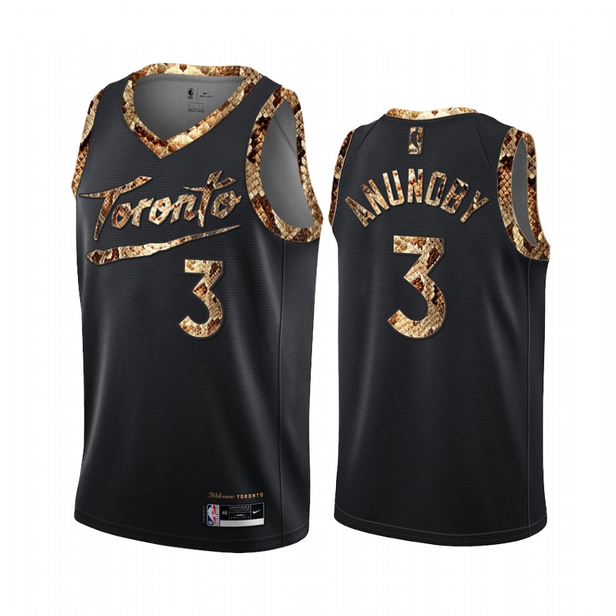 OG Anunoby Toronto Raptors Black Python Skin Jersey Exclusive Edition