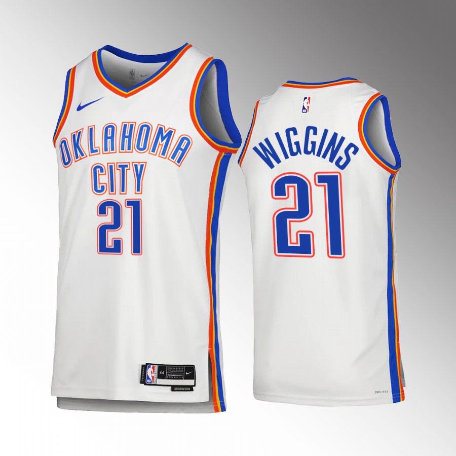 Oklahoma City Thunder Aaron Wiggins Association Edition White #21 Jersey
