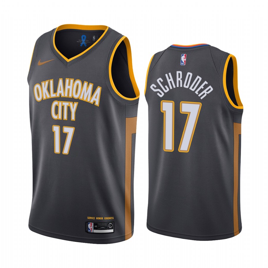 Oklahoma City Thunder Dennis Schroder Black  City New Uniform Jersey