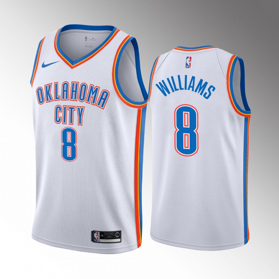 Oklahoma City Thunder Jalen Williams Draft #8 White Jersey Association Edition