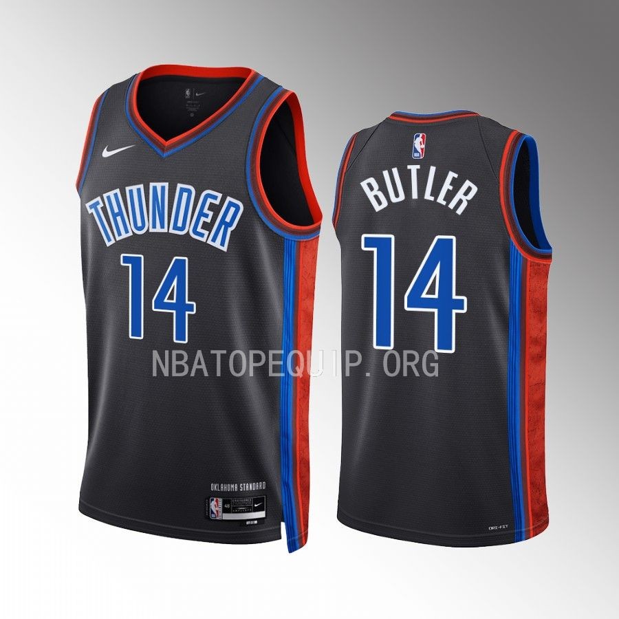 Oklahoma City Thunder Jared Butler City Edition Black #14 Jersey Swingman