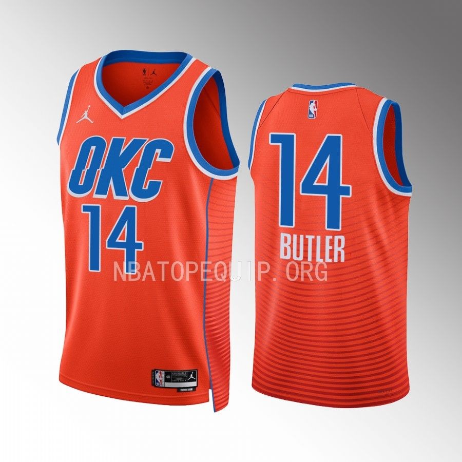Oklahoma City Thunder Jared Butler Statement Edition Orange #14 Jersey Swingman