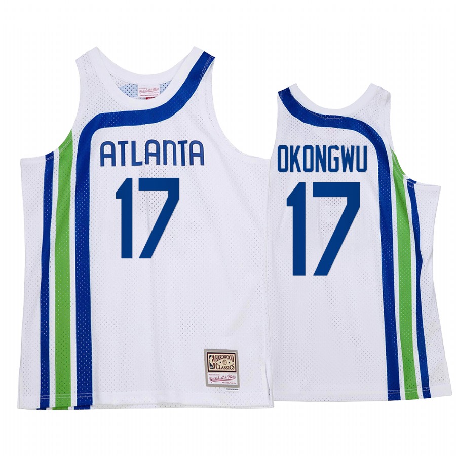 Onyeka Okongwu #17 Atlanta Hawks HWC Throwback Jersey White