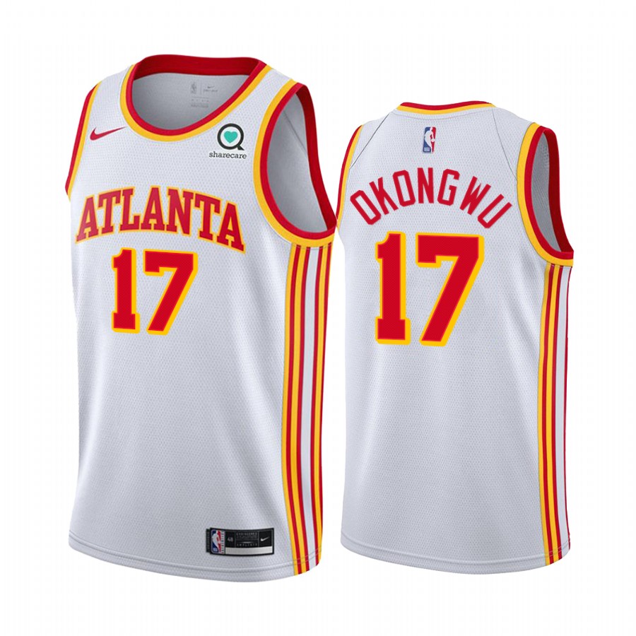 Onyeka Okongwu Draft Atlanta Hawks White Association Jersey
