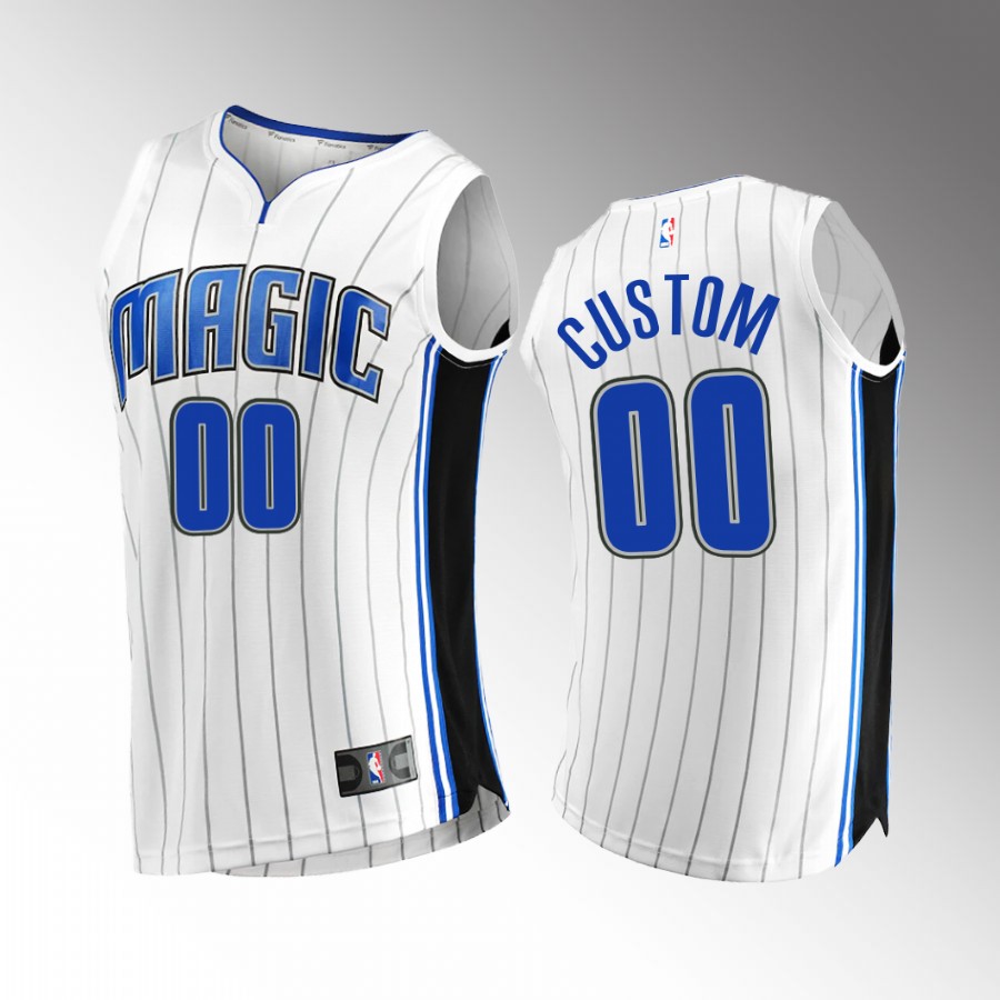 Orlando Magic #00 Custom Association Edition Jersey White