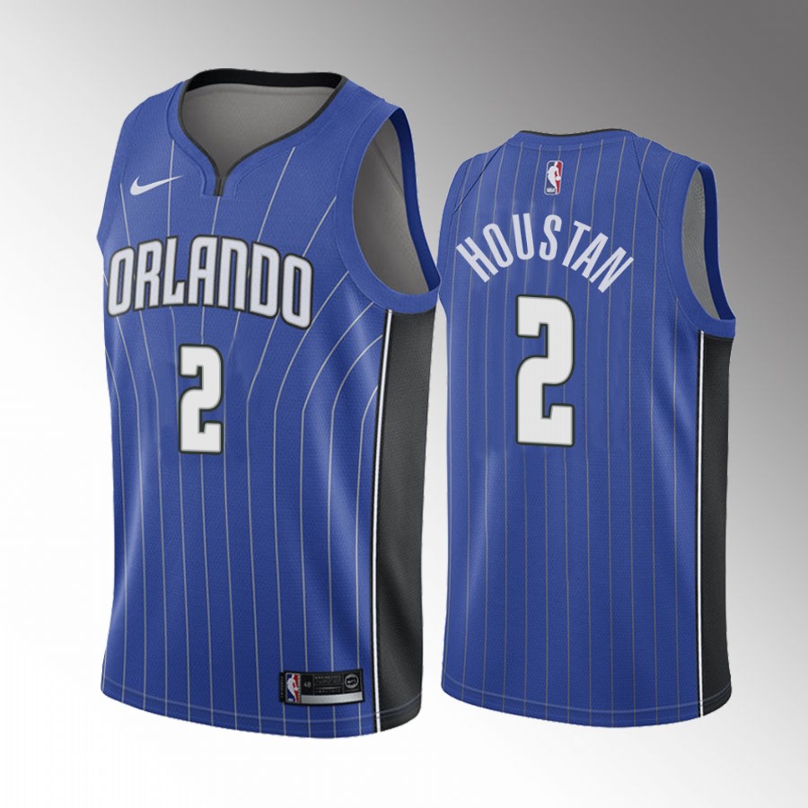 Orlando Magic Caleb Houstan Draft #2 Blue Jersey Icon Edition Michigan Wolverines