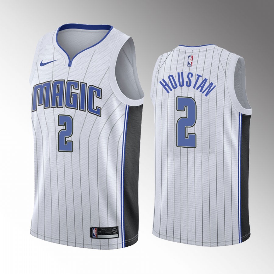Orlando Magic Caleb Houstan Draft #2 White Jersey Association Edition Michigan Wolverines