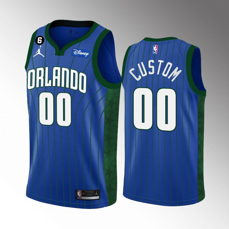 Orlando Magic Custom 00 Statement Edition Blue Jersey Swingman
