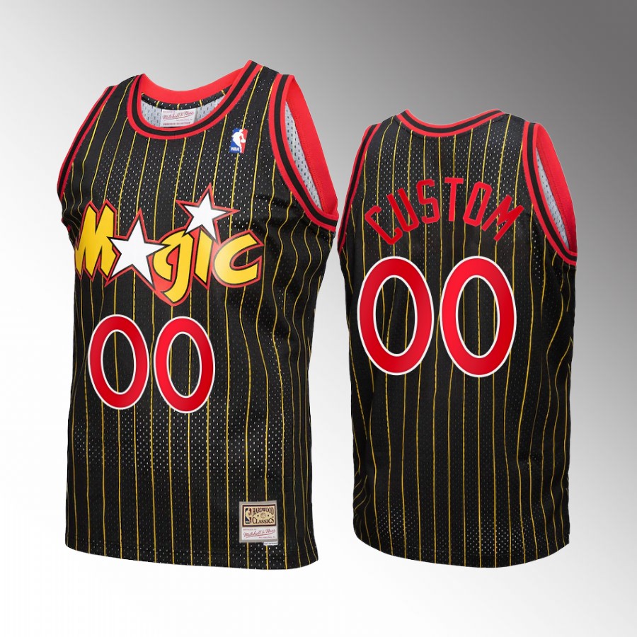 Orlando Magic Custom Reload 3.0 #00 Black Mitchell Ness Jersey
