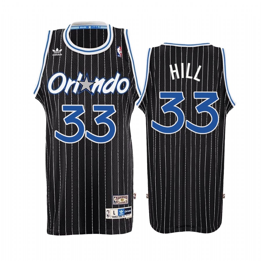 Orlando Magic Grant Hill #33 Black Throwback Jersey