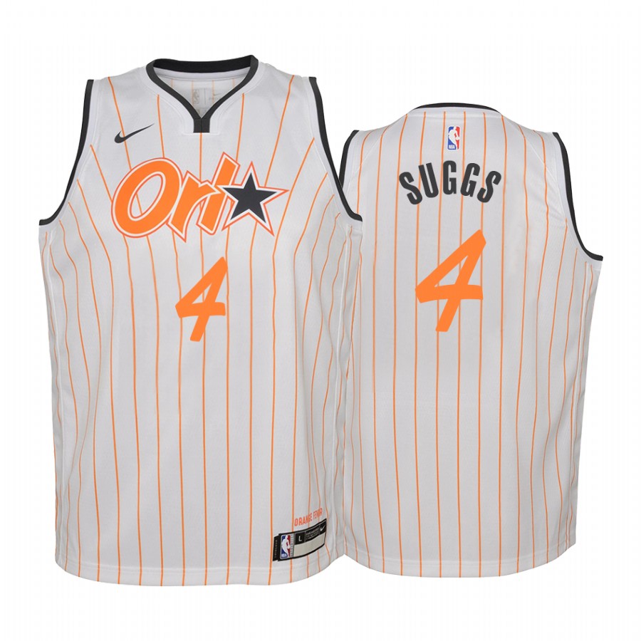 Orlando Magic Jalen Suggs City Edition Black Youth Jersey Draft #4