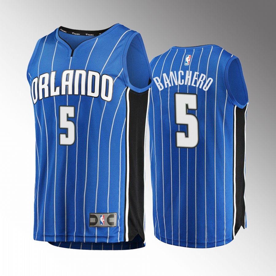Orlando Magic Paolo Banchero Draft Duke Blue Devils Blue #5 Jersey