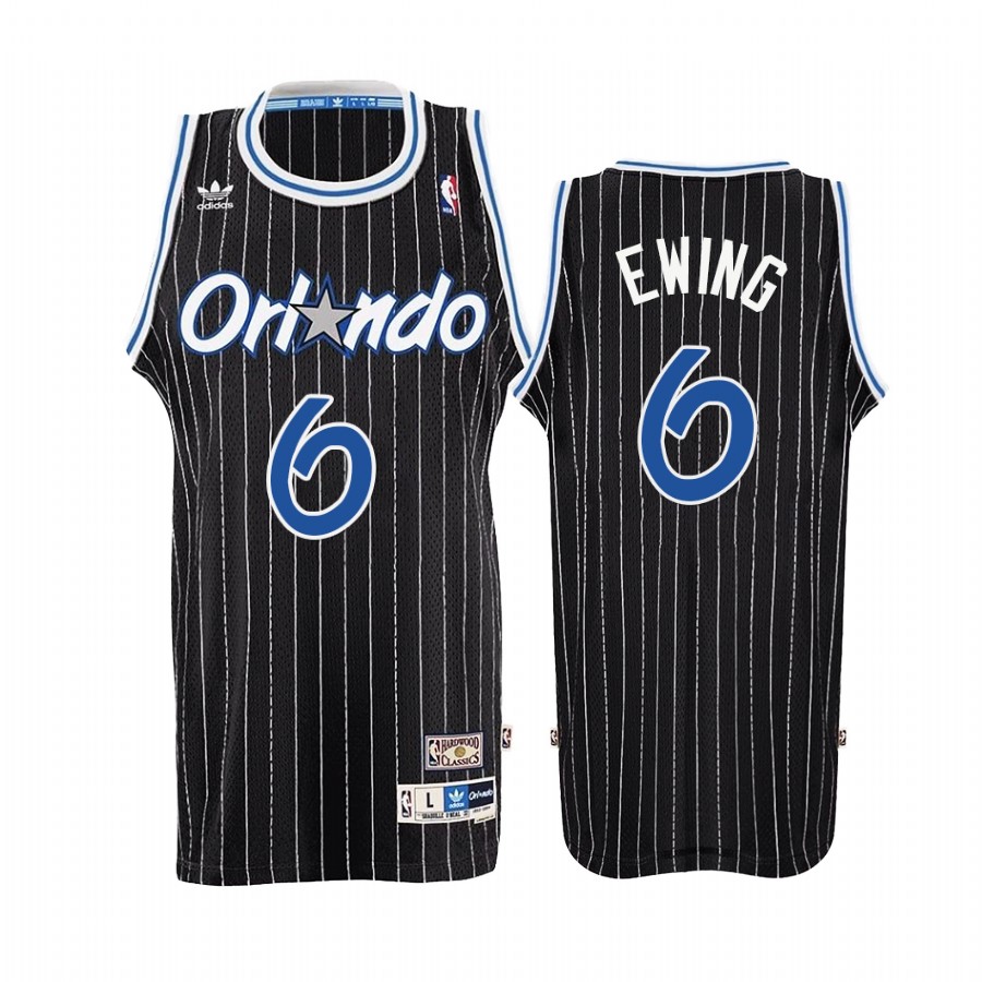 Orlando Magic Patrick Ewing #6 Black Throwback Jersey