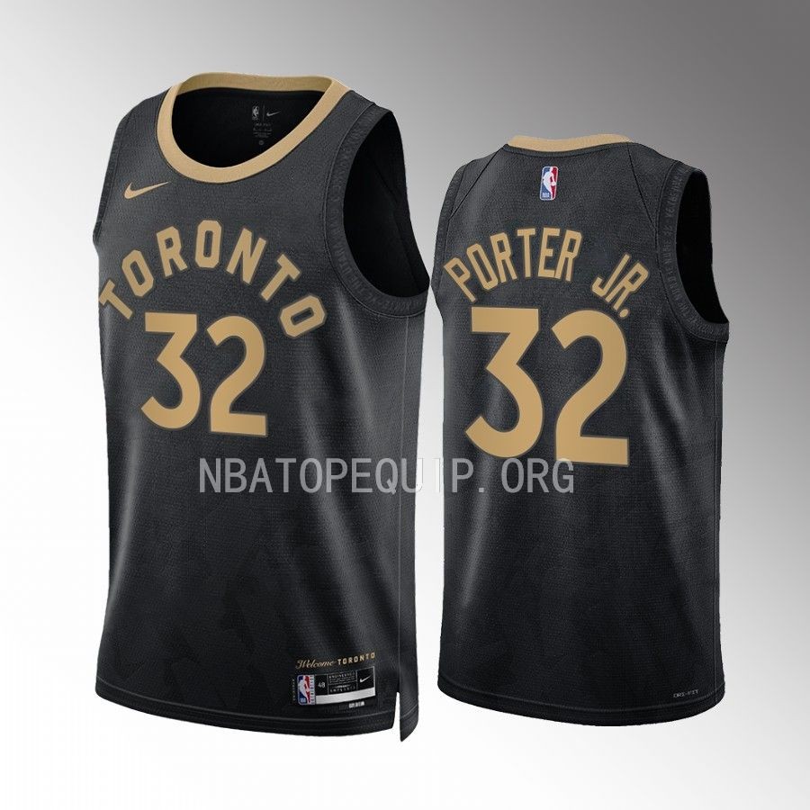 Otto Porter Jr. Toronto Raptors Black #32 City Edition Jersey Swingman