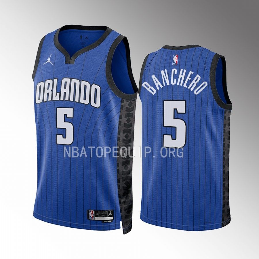 Paolo Banchero Orlando Magic Blue #5 Statement Edition Jersey Swingman