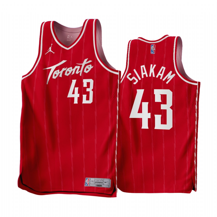 Pascal Siakam Toronto Raptors Red #43 Earned Edition Jersey