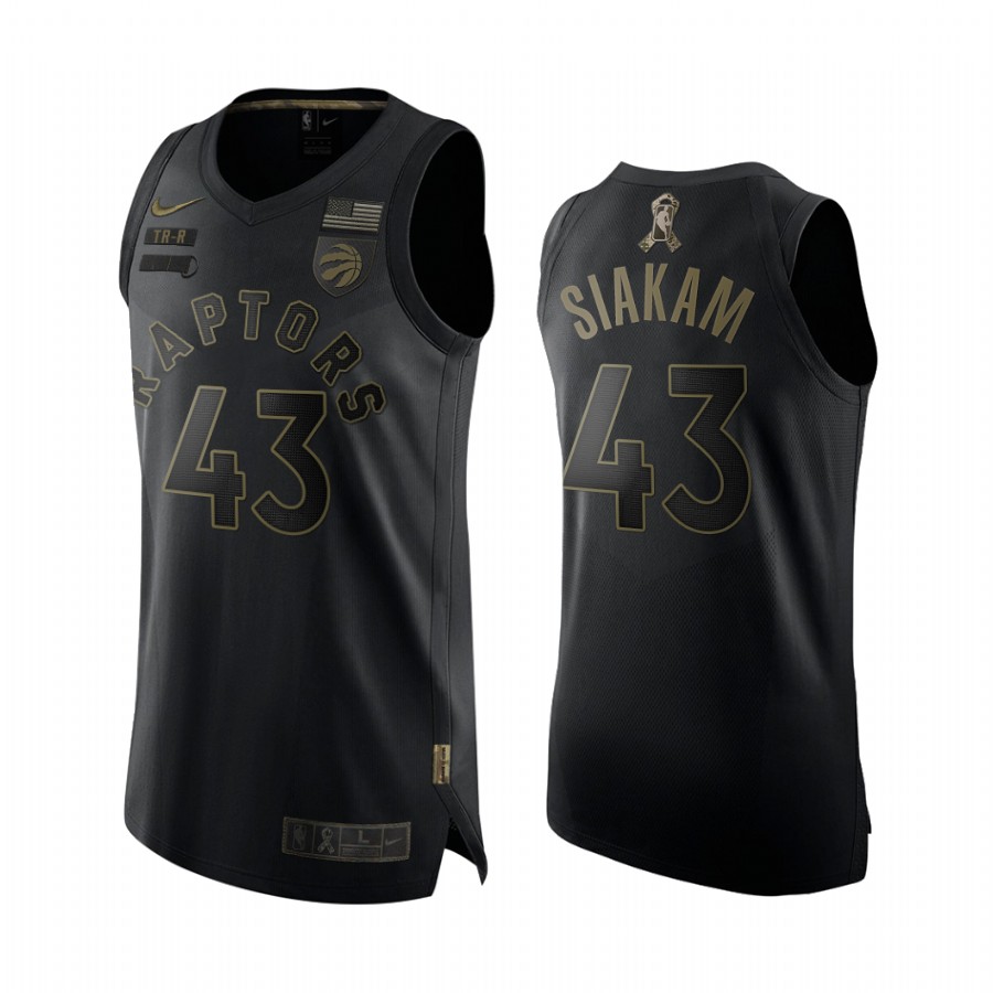 Pascal Siakam Toronto Raptors Salute To Service Black Jersey