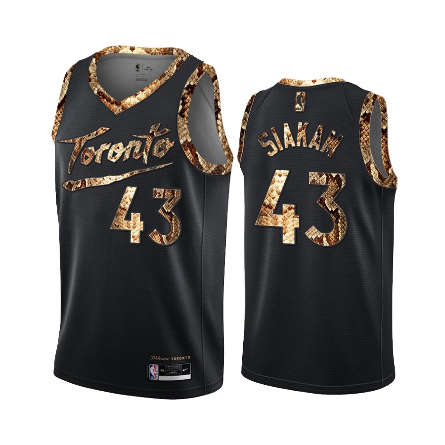 Pascal Siakam Toronto Raptors Black Python Skin Jersey Exclusive Edition
