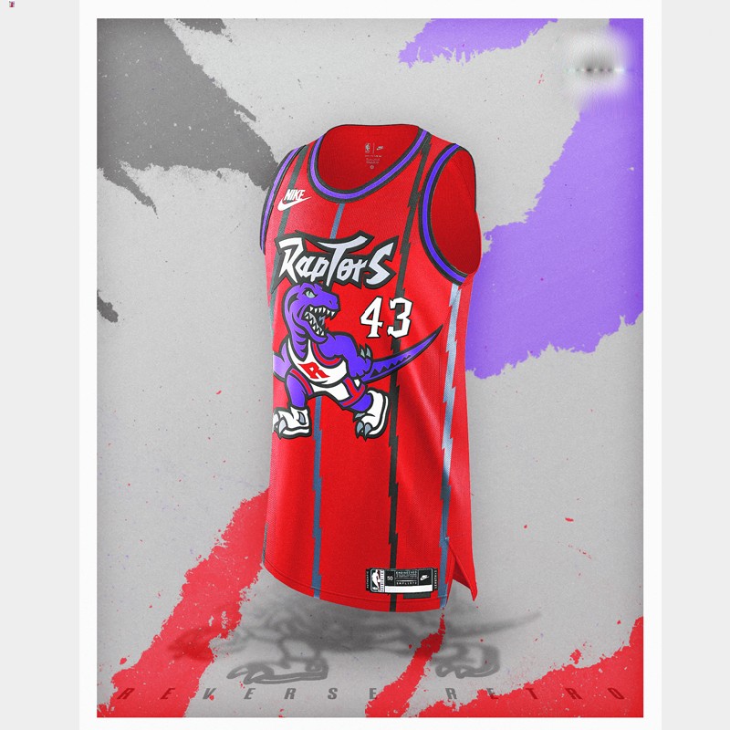 Pascal Siakam Toronto Raptors Red #43 Jersey Reverse Retro