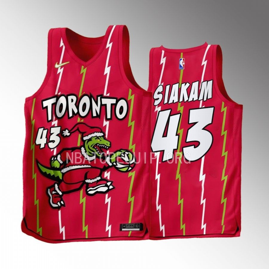 Pascal Siakam Toronto Raptors Red #43 Jersey The Grinch Holiday Gift