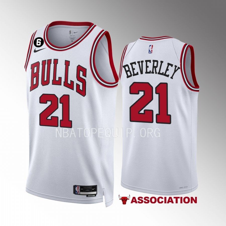 Patrick Beverley Chicago Bulls White #21 Association Edition Jersey Swingman