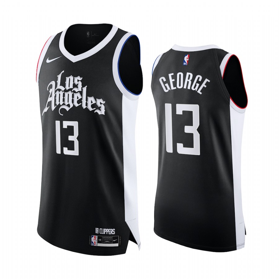 Paul George LA Clippers Black City Edition Jersey Player