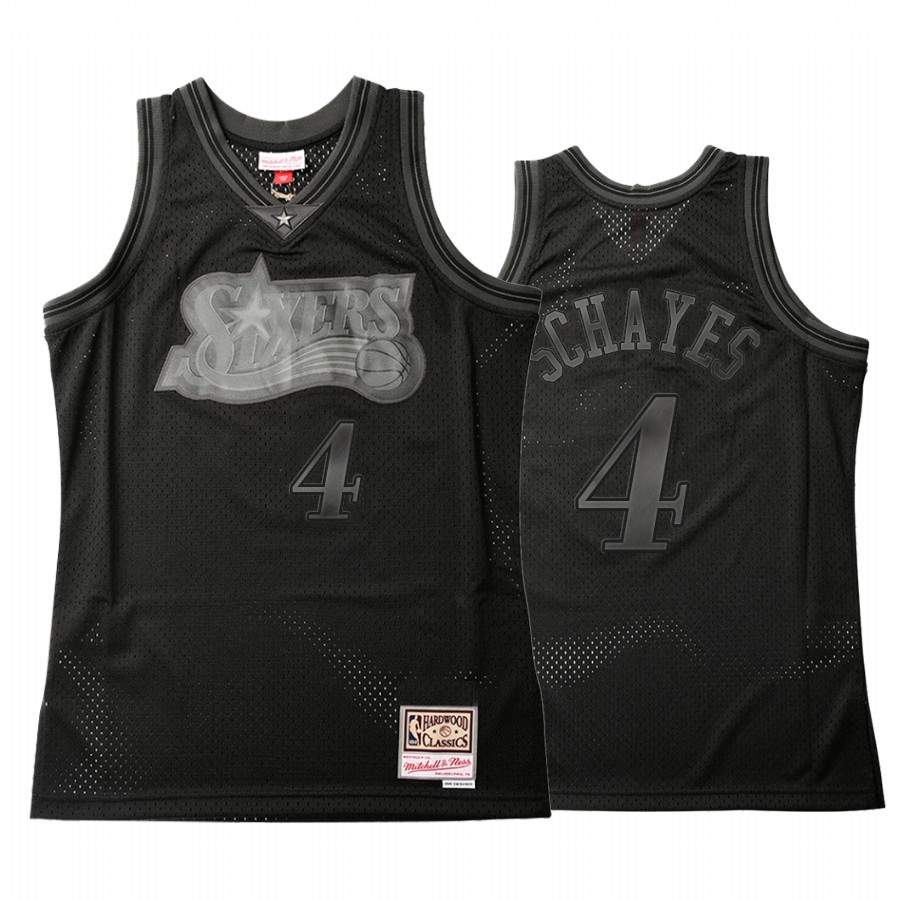 Philadelphia 76ers Dolph Schayes #4 Throwback Tonal Jersey Men's