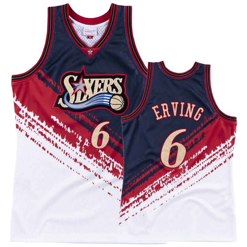 Philadelphia 76ers Julius Erving Independence Men's #6 Throwback Jersey