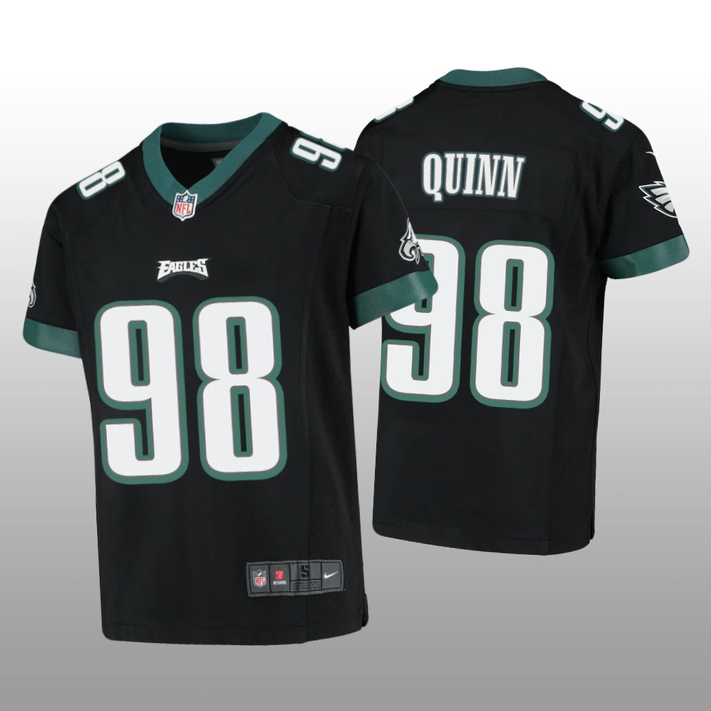 Philadelphia Eagles Robert Quinn Black Jersey Game - Youth